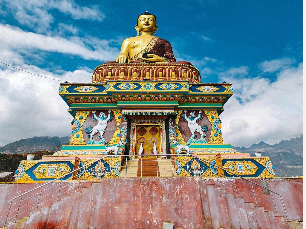Tawang Monastery with Himalayan backdrop